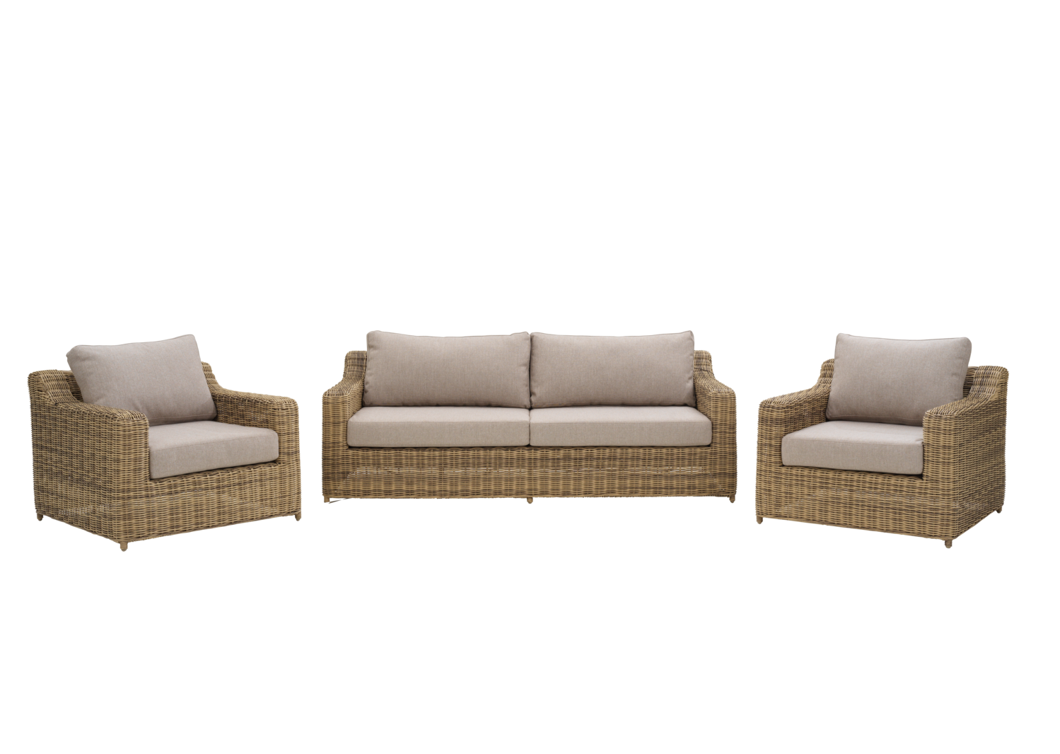Glendon lænestol Rustic/Beige