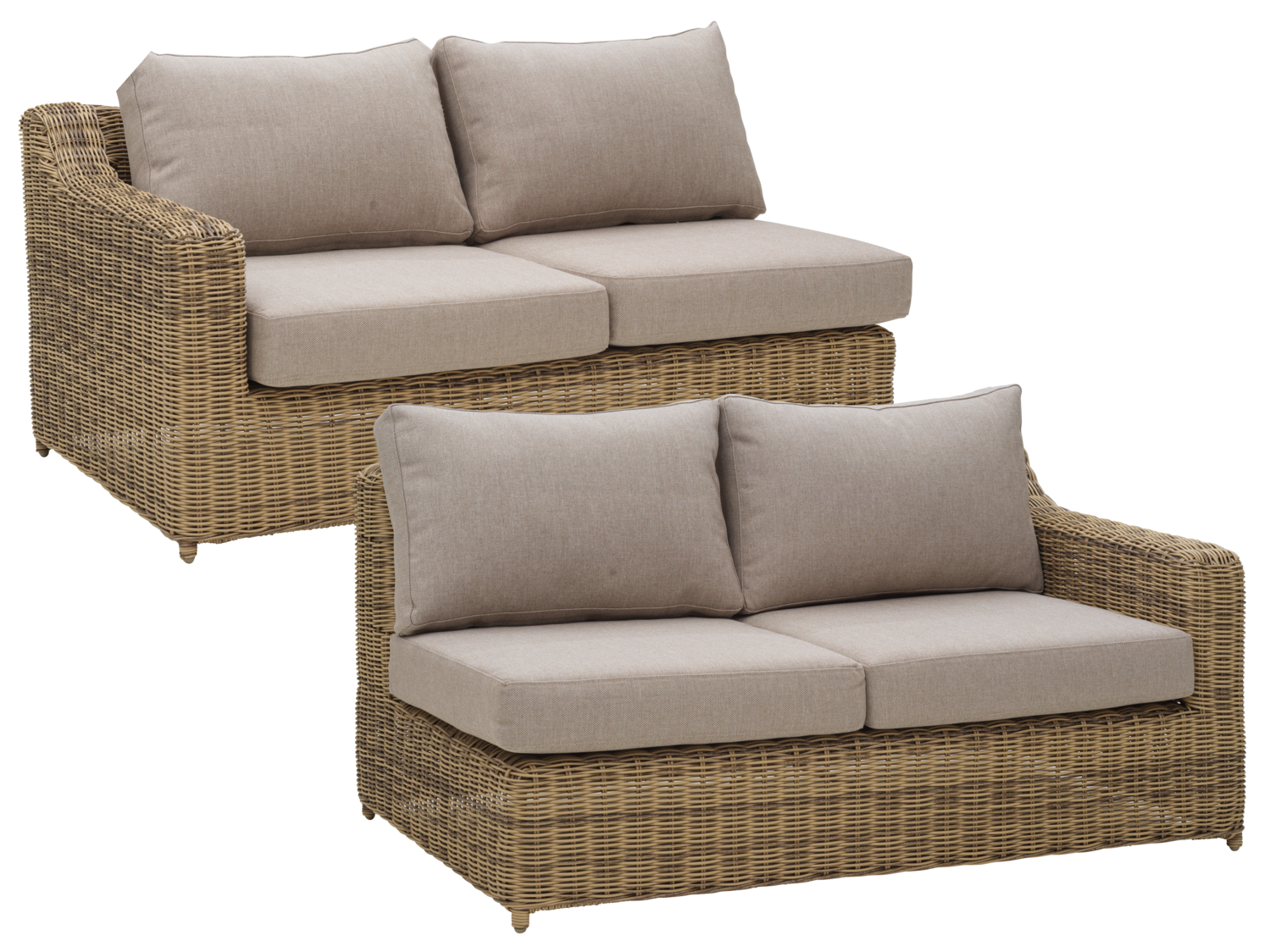 Glendon endestykke Rustic/Beige