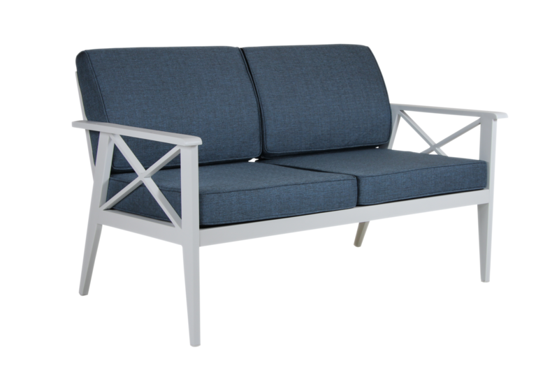Sottenville 2,5 sæder sofa  White/Midnight blue