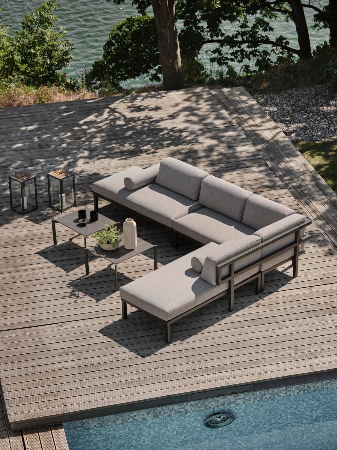 Hallavara sofabord Antracit/Grå