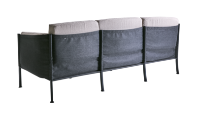 Delux 3-personers sofa Black/Teddy Beige