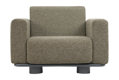 Bolster lænestol Antrasitt/Teddy Verde