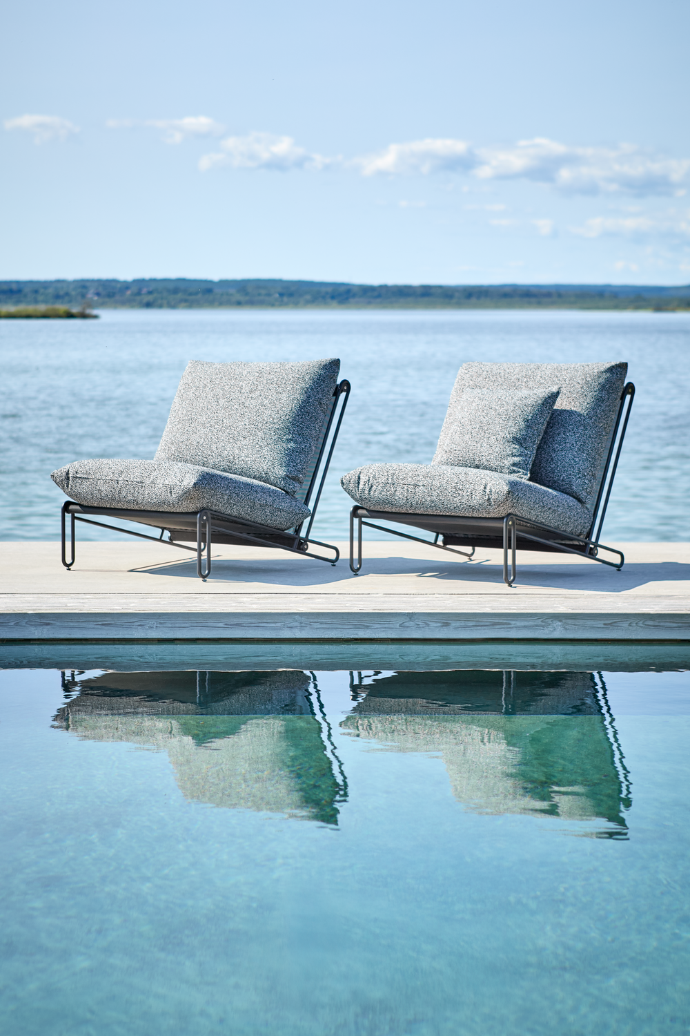 Blixt loungestol Sort/Teddy Ant