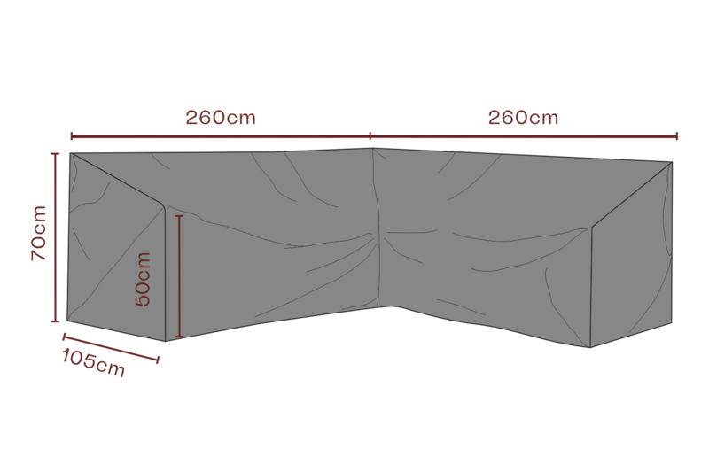 Møbel cover hjørnesofa Black-Waterproof