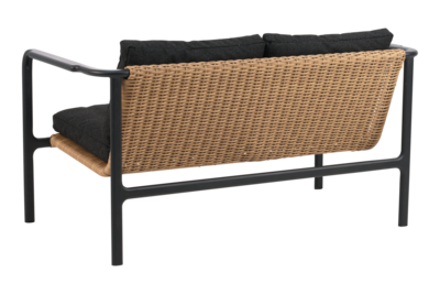 Motty 2-personers sofa Sort/Teddy Black