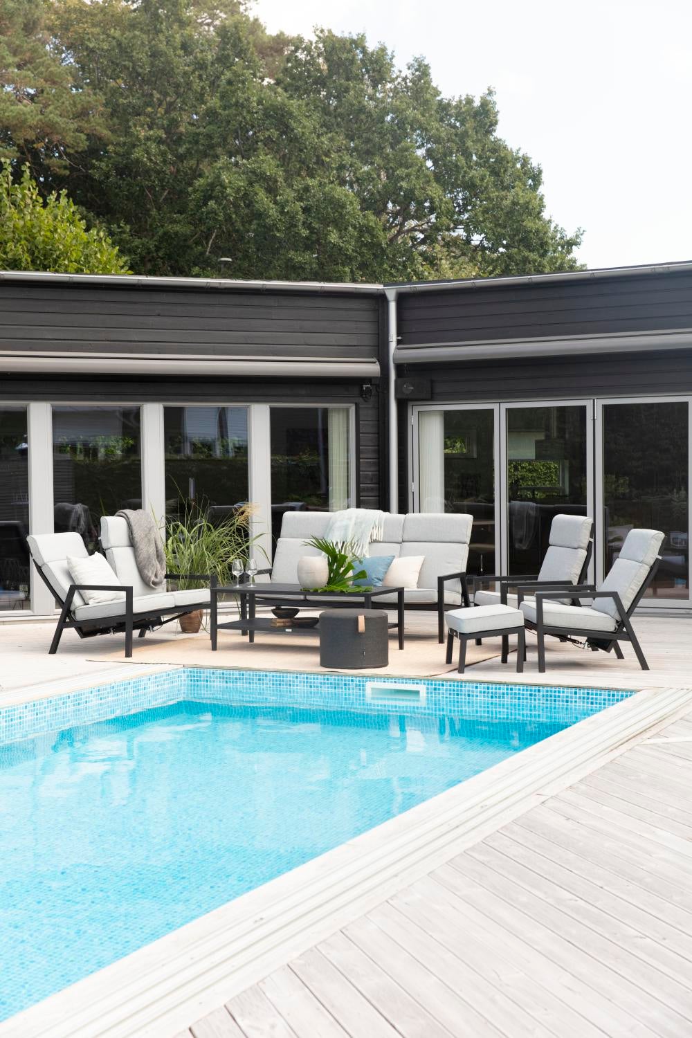 Belfort positionslænestol Black/Pearl Grey