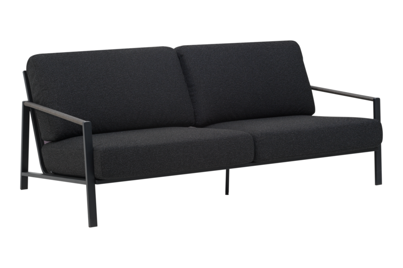 Lyra 2,5 sæder sofa  Sort/Teddy Black
