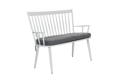 Alvena 2-personers sofa Hvid
