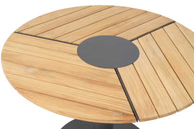 Peace Wood spisebord Antracit/Teak