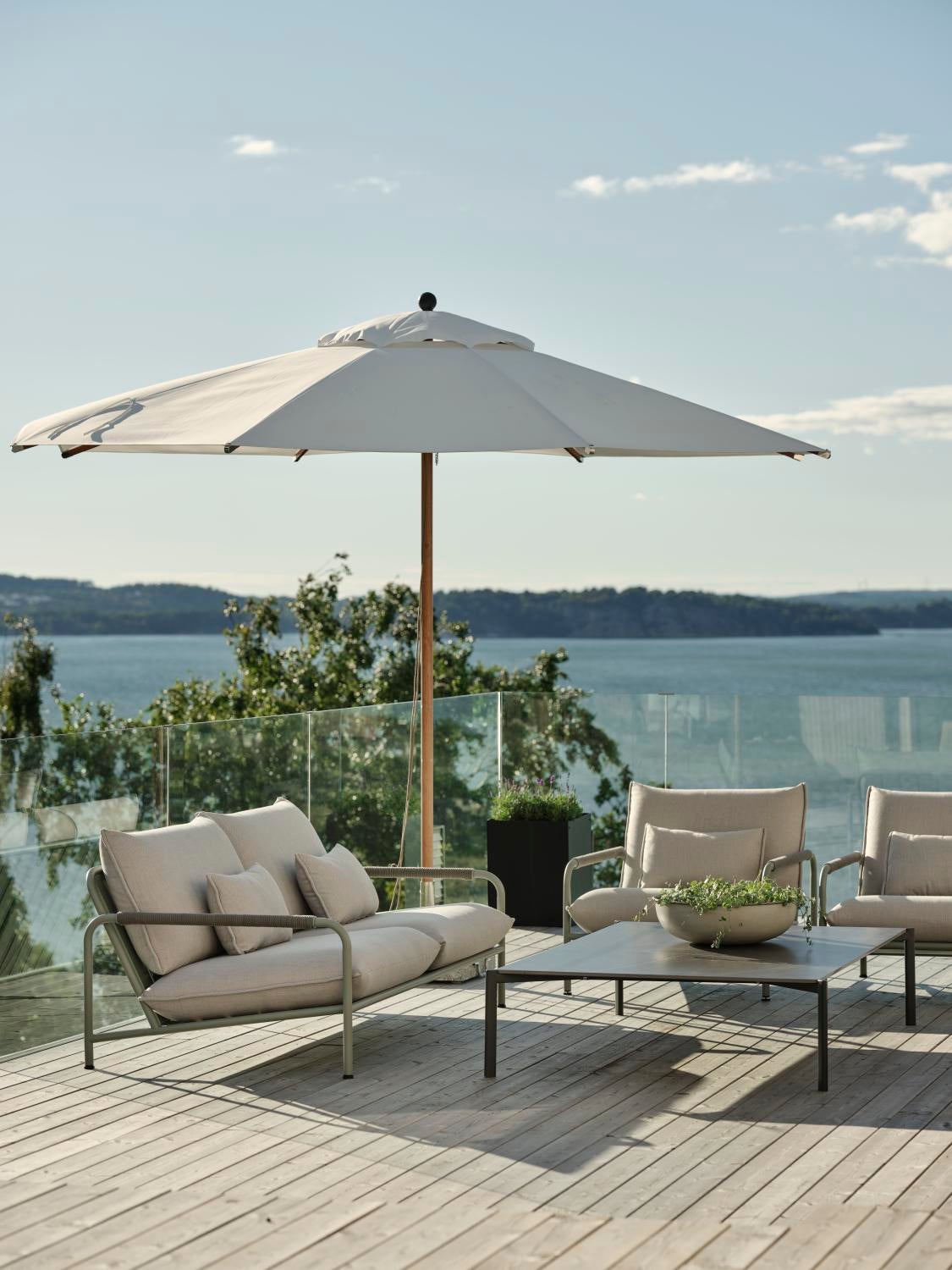 Lerberget 2,5 sæder sofa  Dusty Green/ash