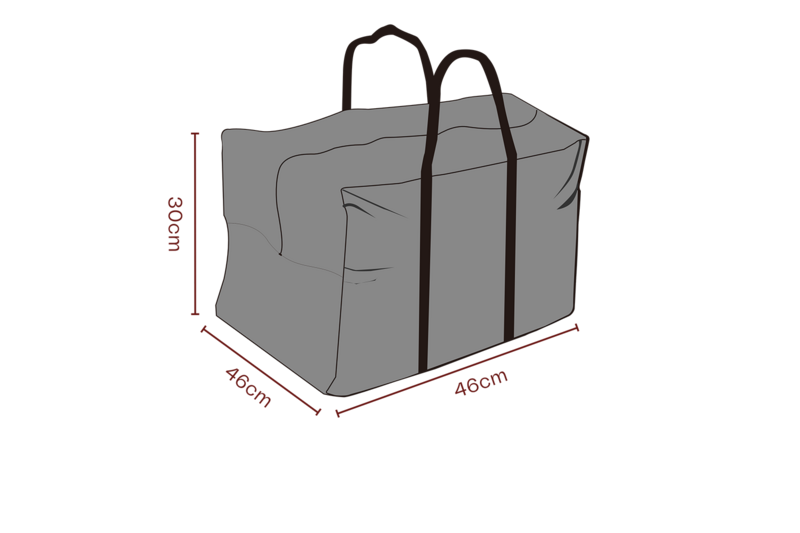 Møbelovertræk hyndetaske Sort