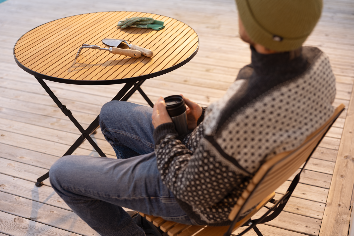 Brewer spisebord Sort/teak