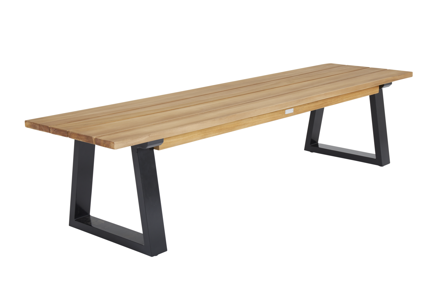 Laurion bænk Sort/teak