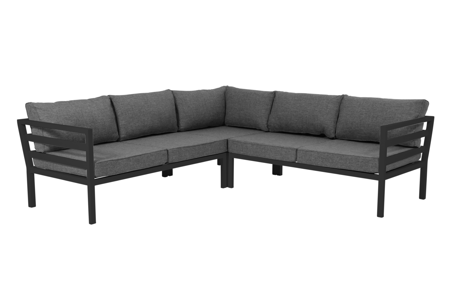 Weldon loungesæt Sort/grå