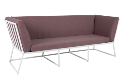 Vence 3-personers sofa Hvid/Peony