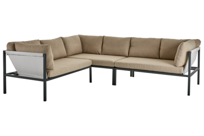 Allie hjørnesofa Anthracite/Barley