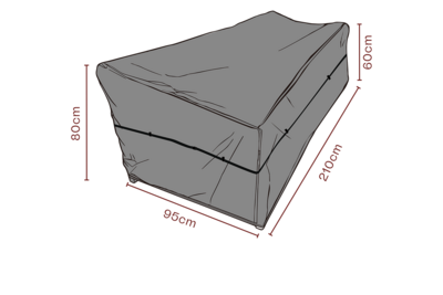 Møbelovertræk sofa Sort