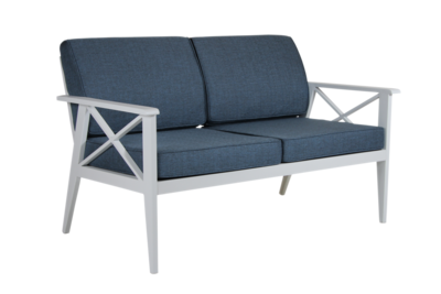 Sottenville 2,5 sæder sofa  White/Midnight blue