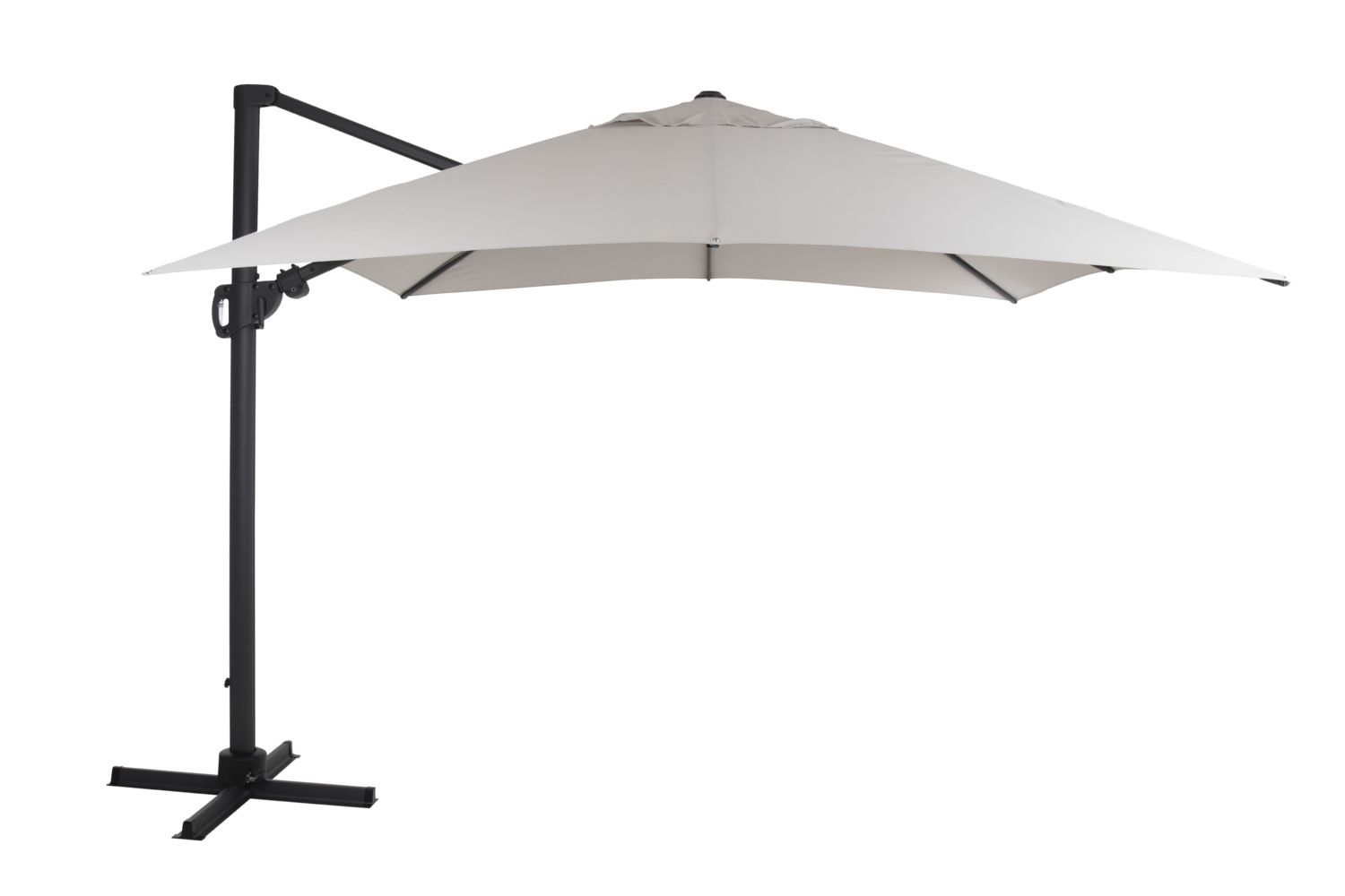 Varallo frithængende parasol Antracit/khaki