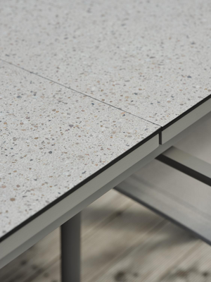 Hillmond spisebord Khaki/Terrazzo