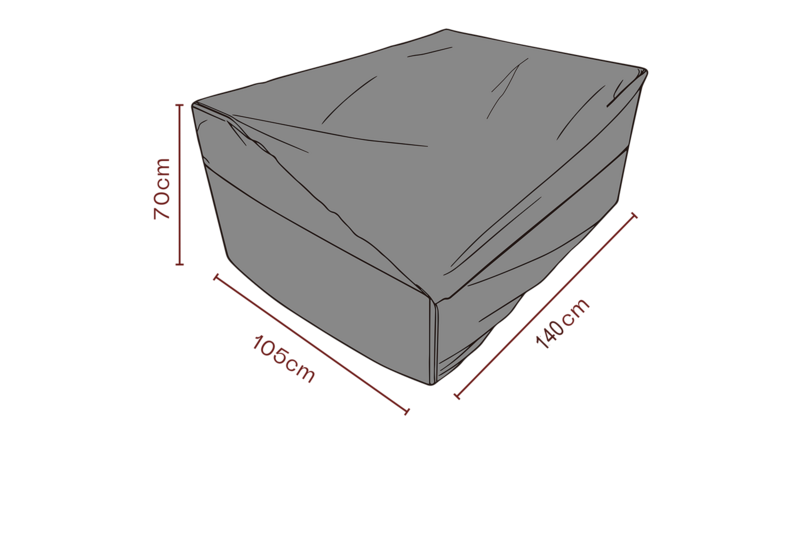 Møbelovertræk sofa Sort