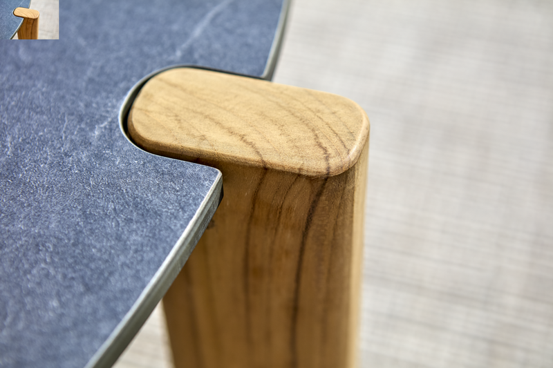 Domino sofabord Antracit/Teak