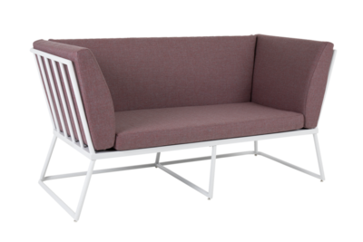 Vence 2-personers sofa Hvid/Peony