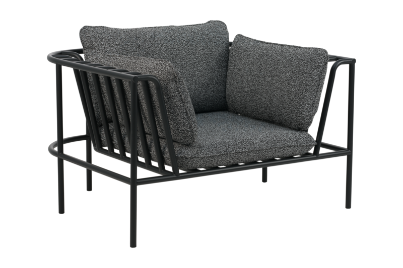 Collier lænestol Sort/Teddy Ant