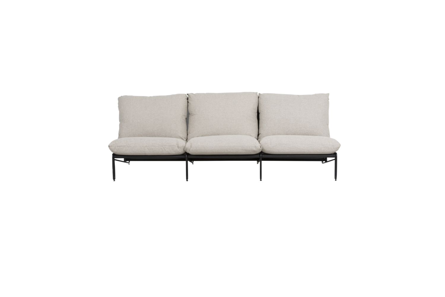 Blixt loungestol Black/Cley beige
