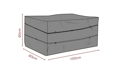 Møbelovertræk hyndeboks Sort
