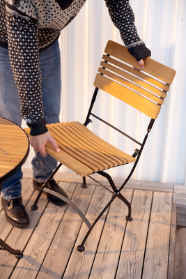 Brewer spisebordsstol Sort/teak