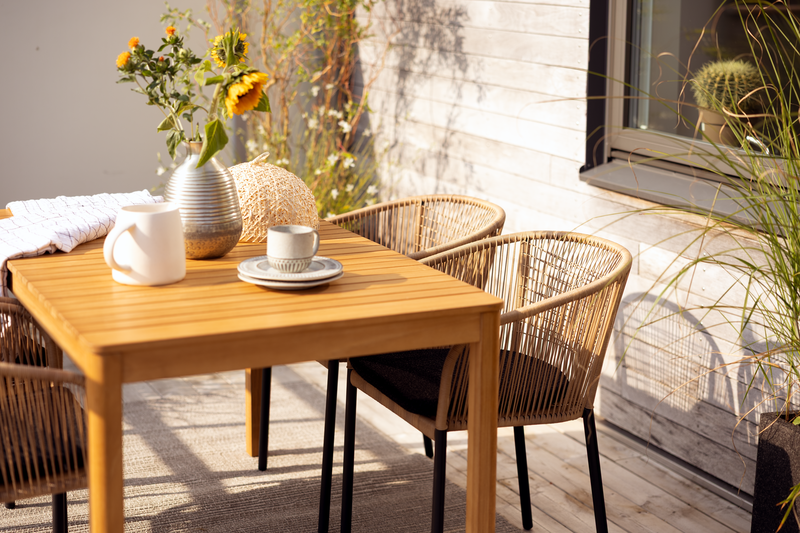 Delta stol med armlæn Sort/Teddy Black