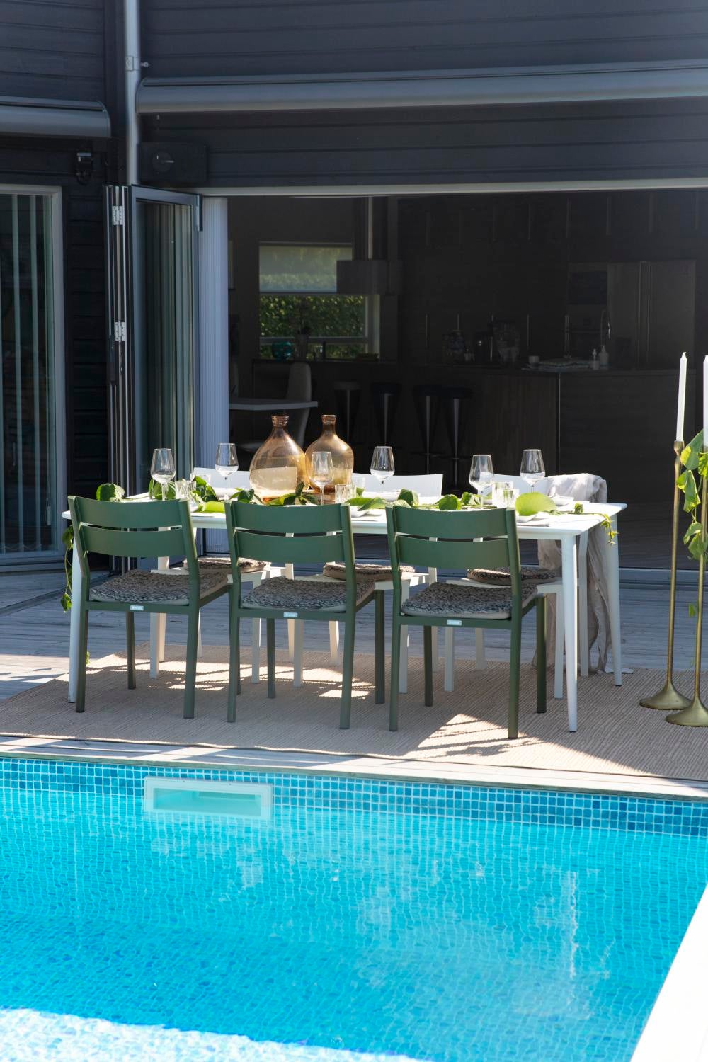 Nimes spisebord Hvid